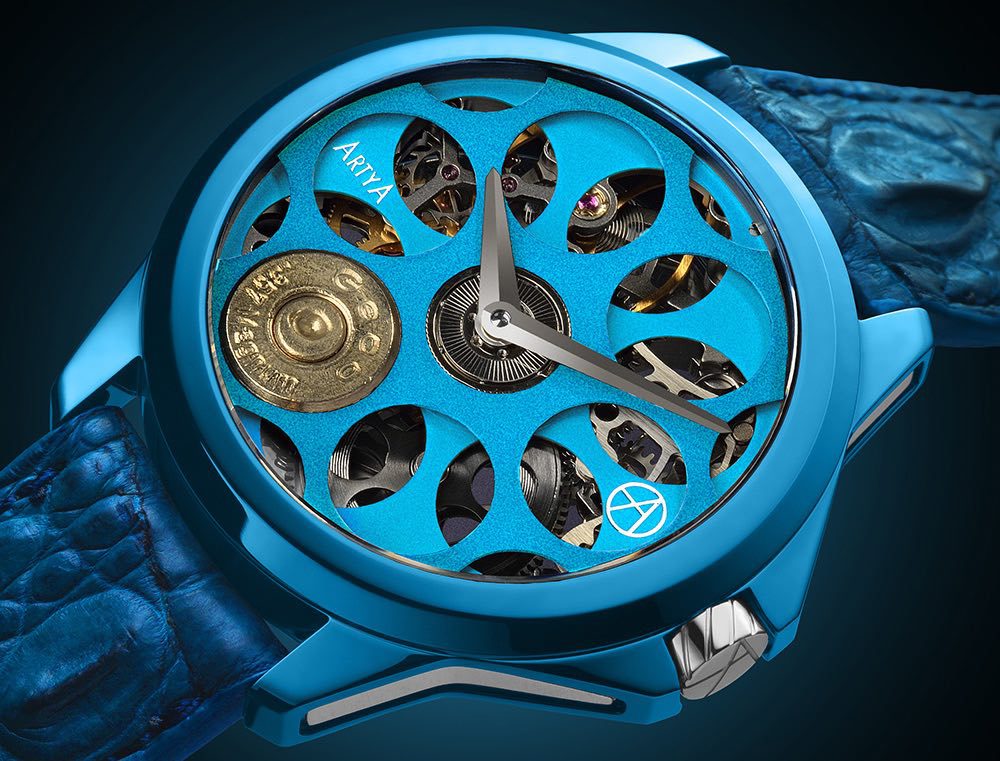 ArtyA Son of a Gun Russian Roulette Blue Blood: te presentamos uno de los relojes más extravagantes del mundo