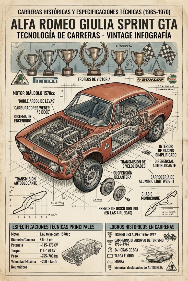 Alfa Romeo Giulia Sprint GTA: El deportivo que definió el estilo racing italiano