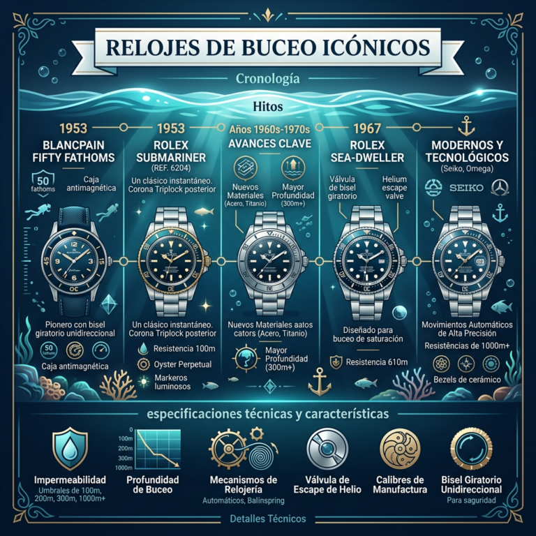 Relojes de buceo icónicos: La historia de los guardianes del tiempo submarino