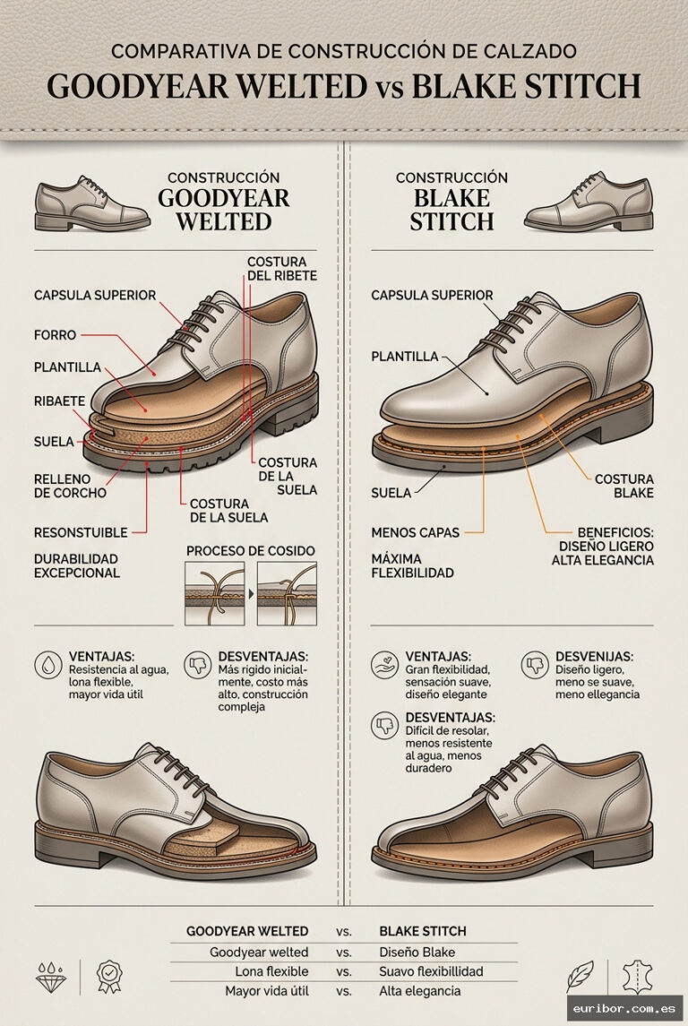 Zapatos de autor: La revolución de los métodos Goodyear Welted y Blake Stitch