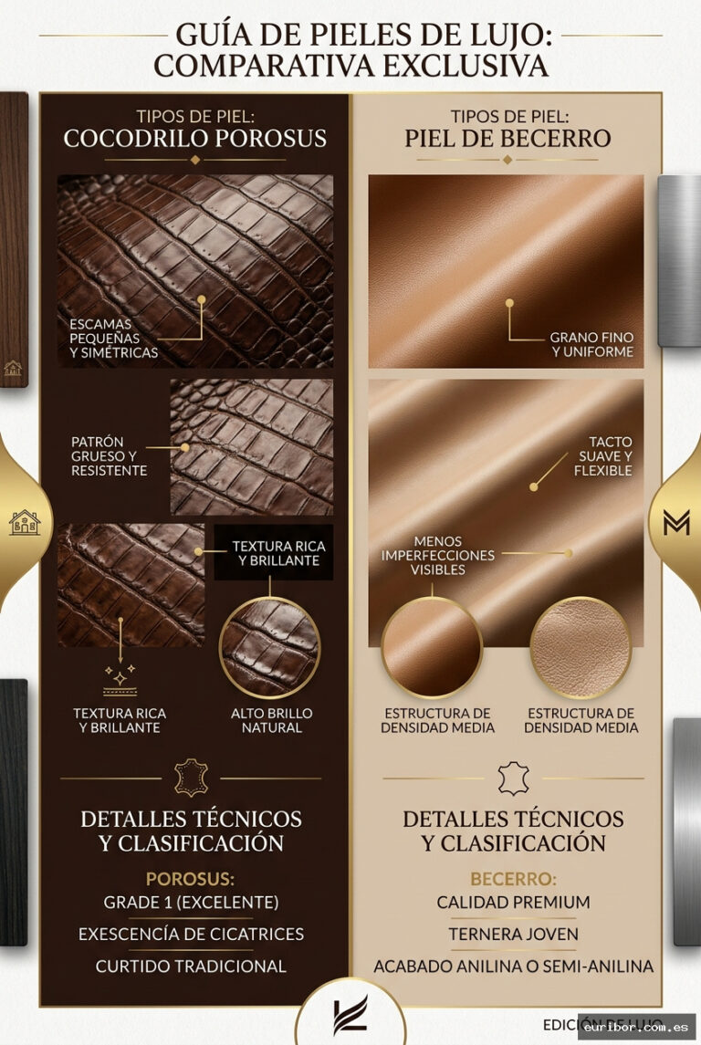 El glosario definitivo del cuero: De la piel de becerro al cocodrilo Porosus