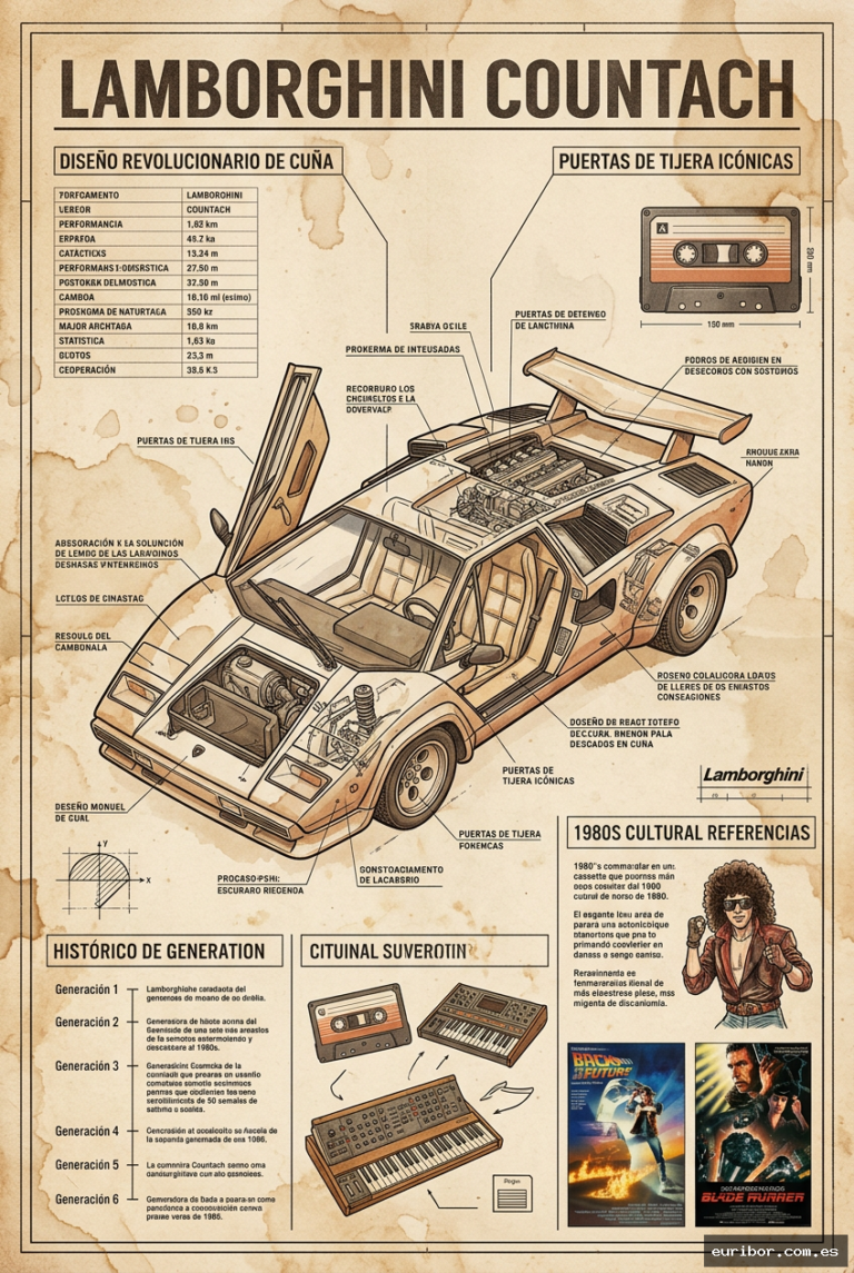 Lamborghini Countach: El superdeportivo que conquistó la imaginación de toda una generación