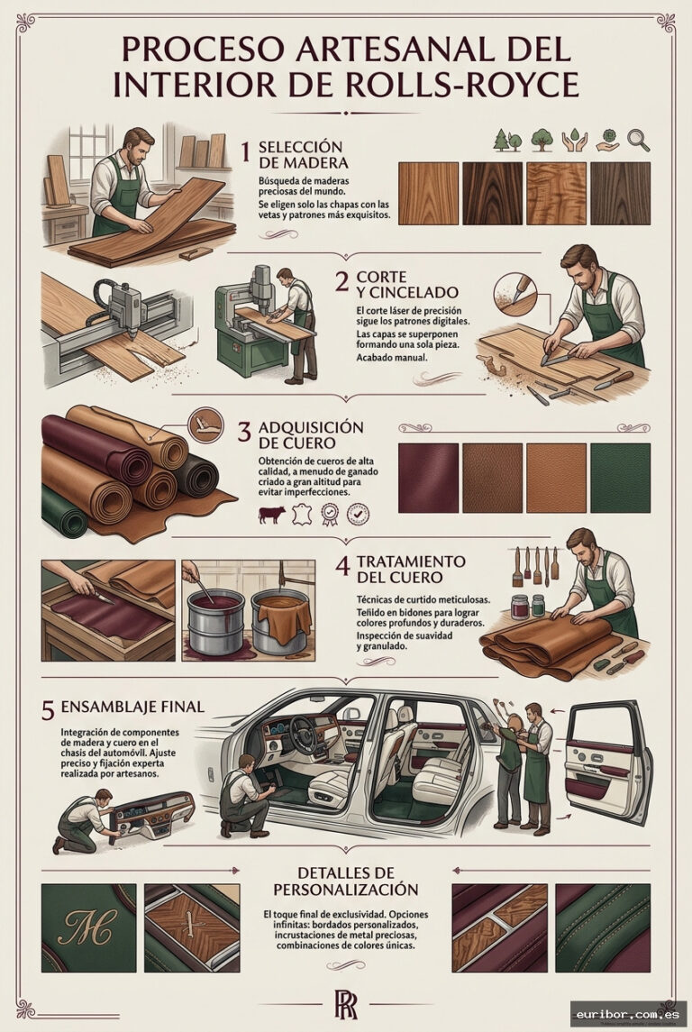 El arte secreto de los interiores de rolls-royce: Cuando la madera y el cuero se transforman en lujo absoluto