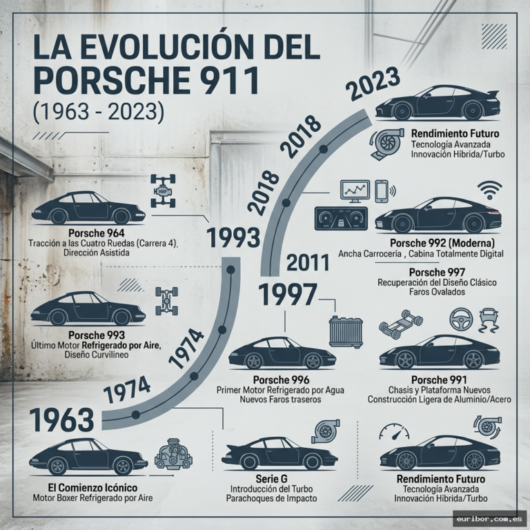 El árbol genealógico del porsche 911: La historia de un mito automovilístico