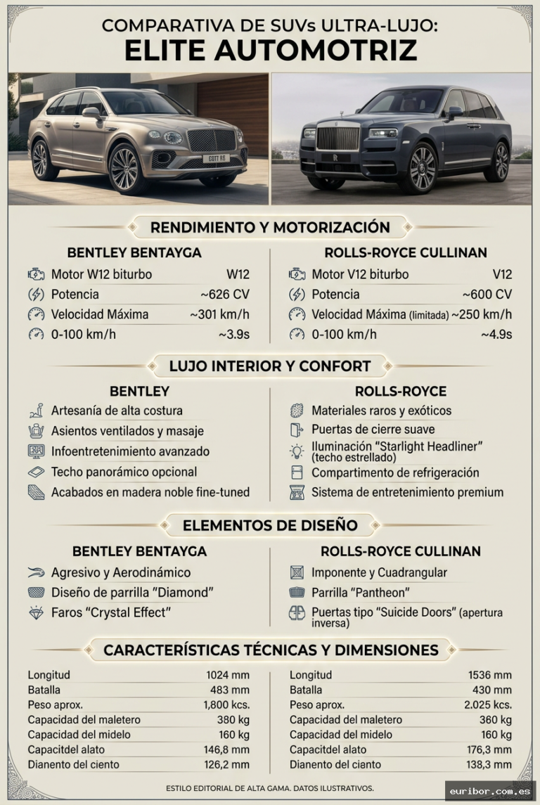 Bentley bentayga vs. rolls-royce cullinan: La batalla de los suv más lujosos del planeta