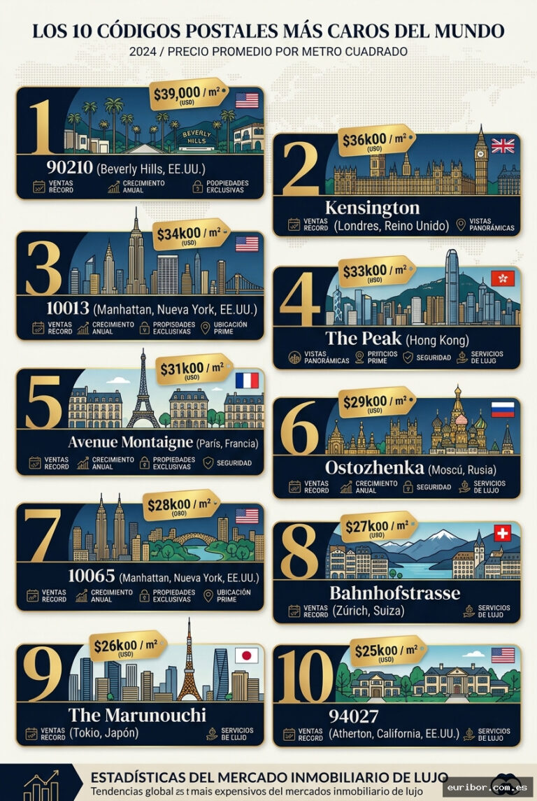 Los 10 códigos postales más exclusivos y caros del mundo: Donde el metro cuadrado vale más que un ferrari
