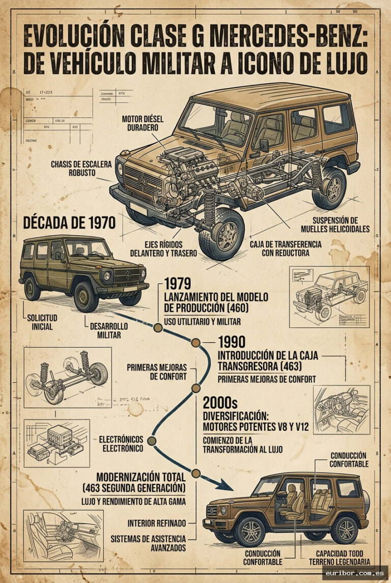 Mercedes-benz clase g: La evolución del todoterreno militar al icono de lujo urbano