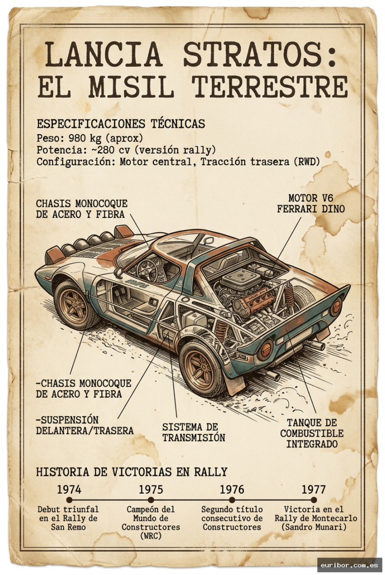 Lancia stratos: La nave espacial que conquistó los rallies desde la tierra