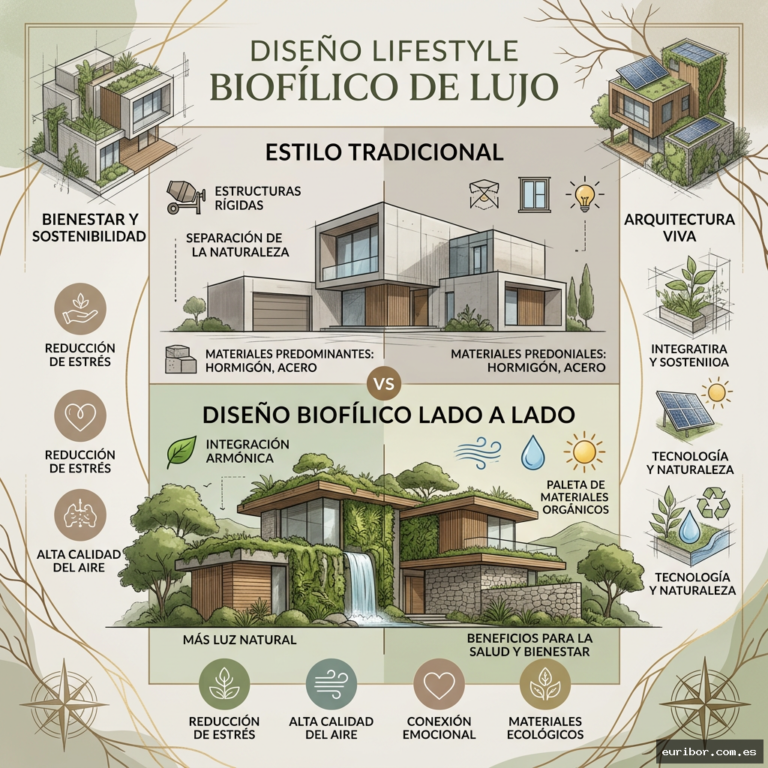 Diseño biofílico: Cuando el lujo se funde con la naturaleza