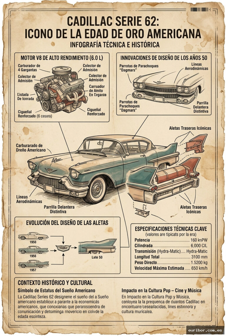 Cadillac series 62: El automóvil que definió el sueño americano de los años 50