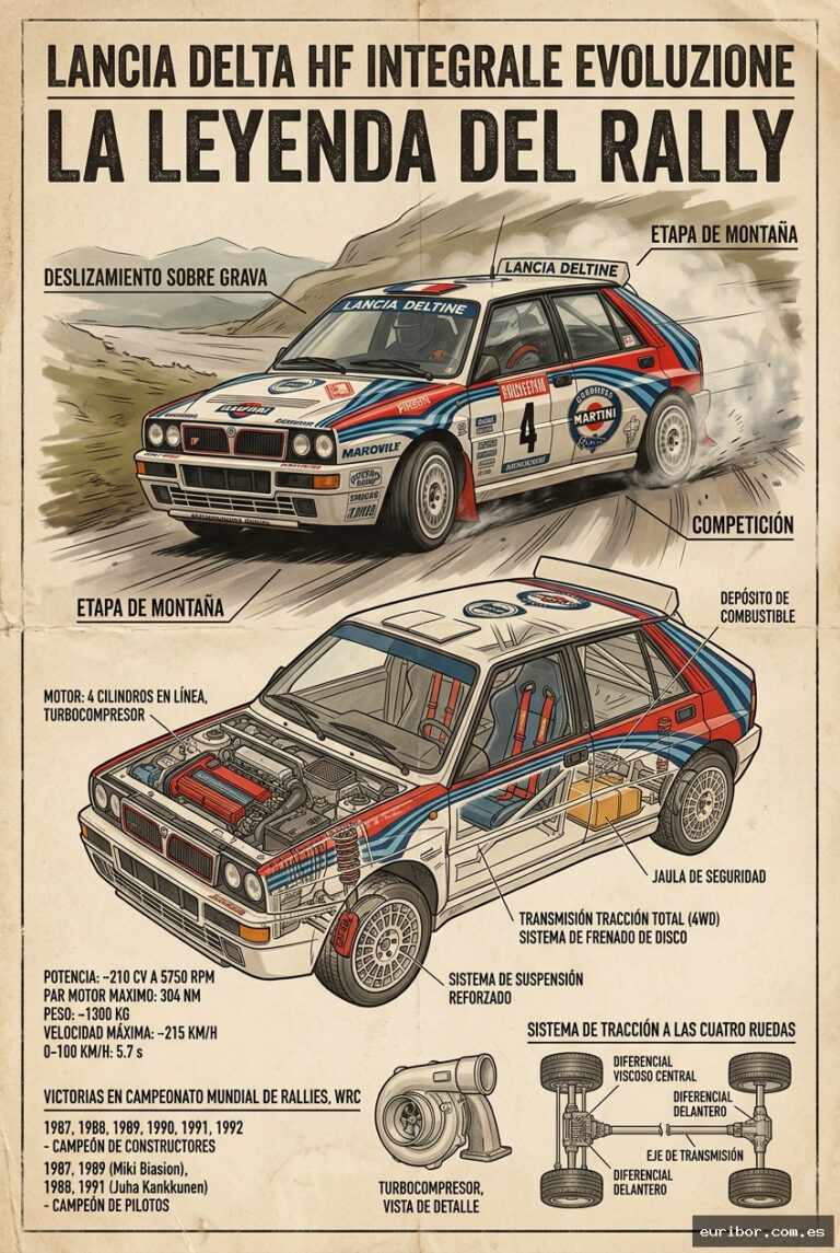 Lancia delta hf integrale: El rey incontestable de los rallies en los años 90