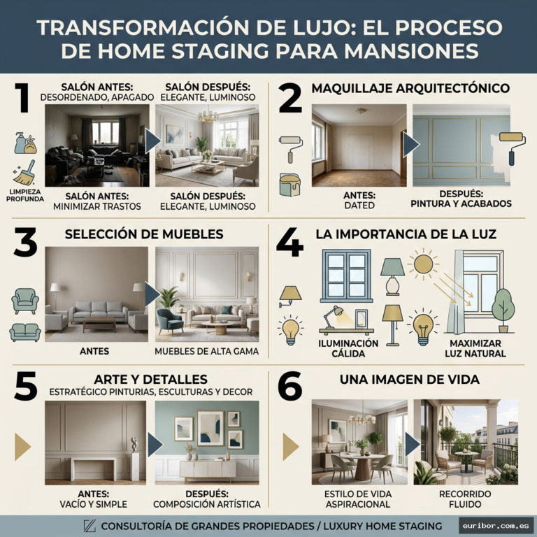 Home staging de lujo: La transformación definitiva para vender mansiones al mejor precio