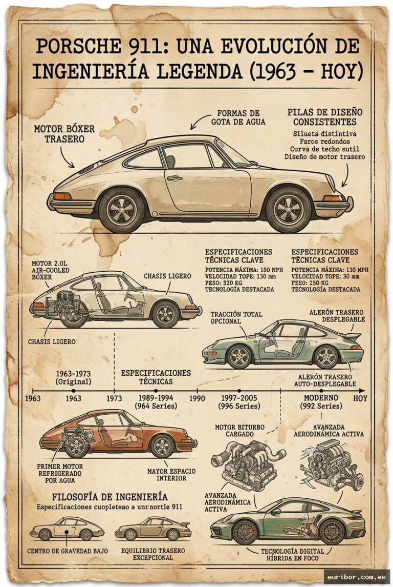 Porsche 911 (1963): La evolución de un mito automovilístico sin precedentes