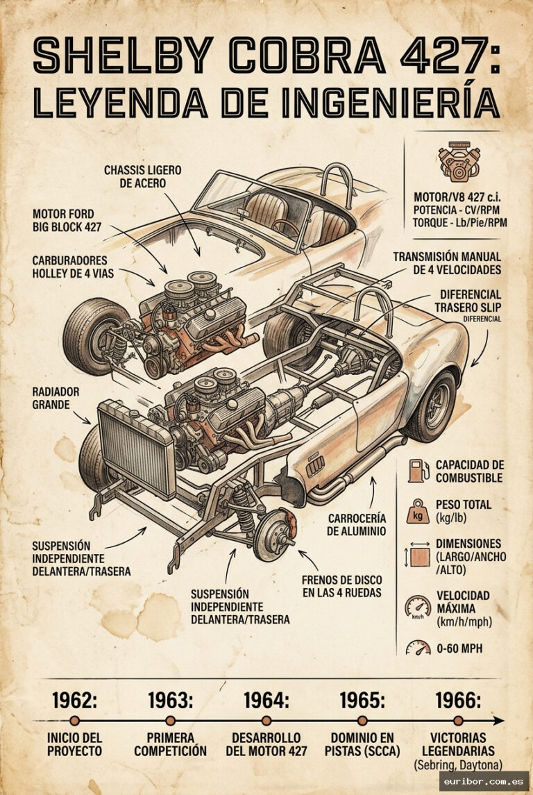 Shelby cobra 427: El monstruo americano que desafió todos los límites de la ingeniería