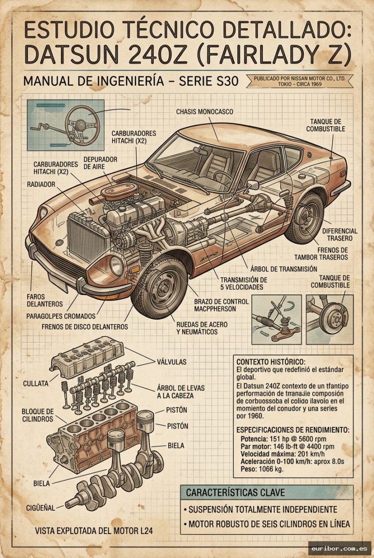 Datsun 240z: El deportivo japonés que conquistó occidente