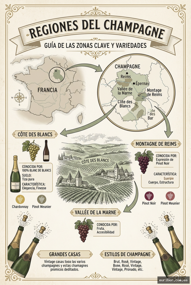 Champagne: Un viaje por las regiones más prestigiosas del vino más elegante