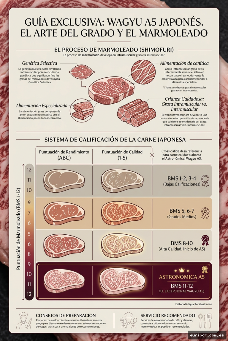 Wagyu a5: La guía definitiva de los cortes de carne más lujosos del mundo