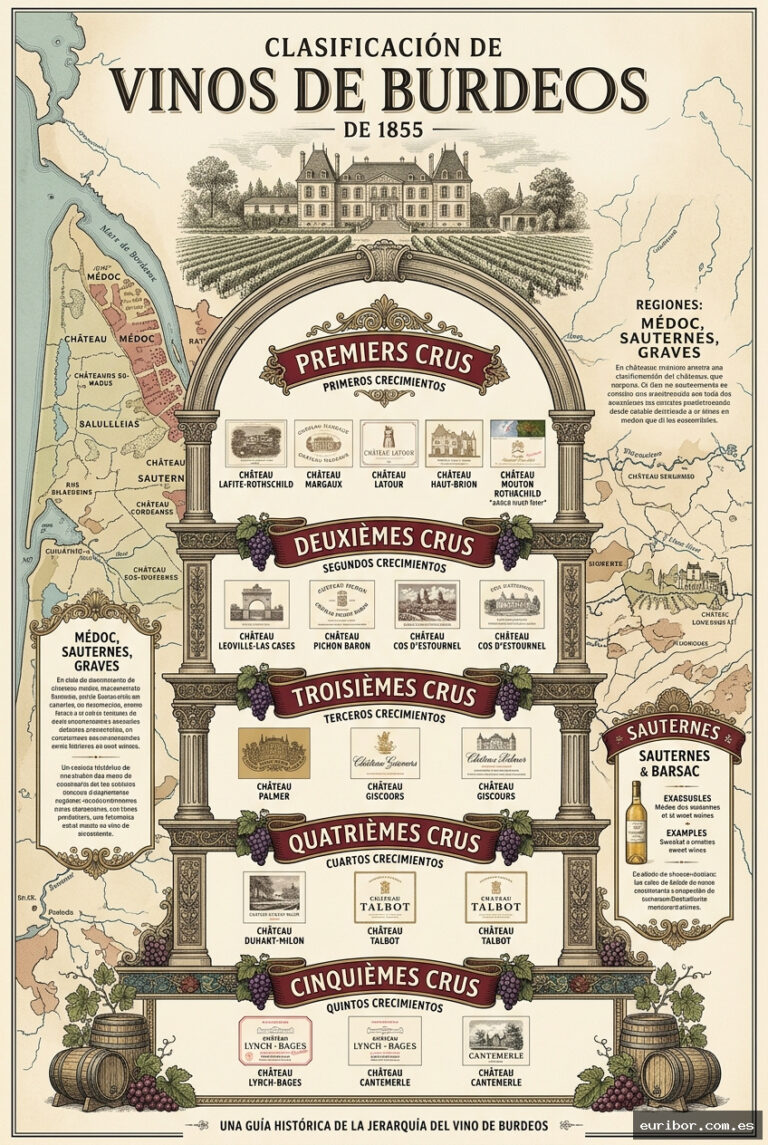La clasificación de burdeos de 1855: La biblia del vino que definió el lujo enológico mundial