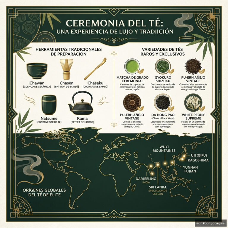 La ceremonia del té de lujo: Un viaje por las variedades más raras del mundo