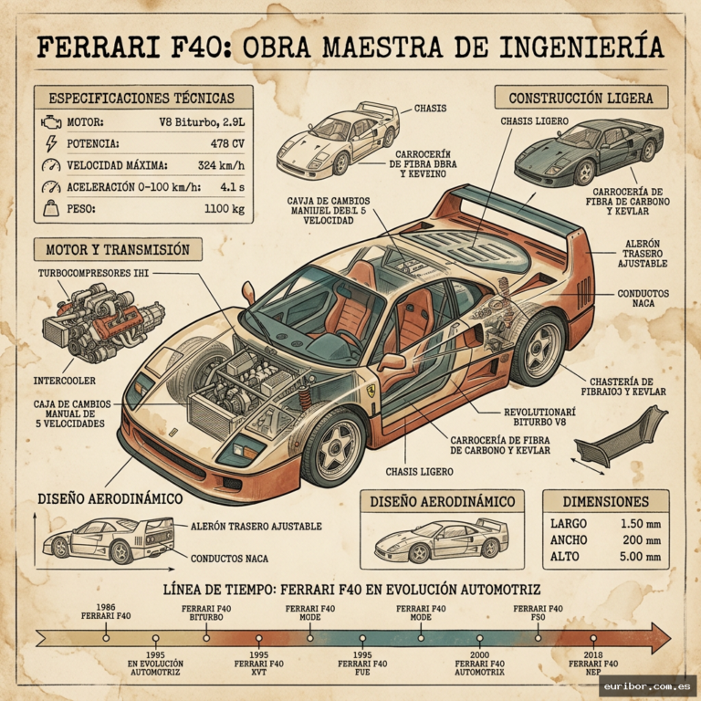 Ferrari f40: La obra maestra final de enzo ferrari que definió una era de superdeportivos