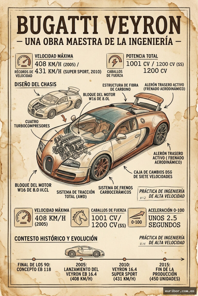 Bugatti veyron: El hipercoche que desafió los límites de la velocidad